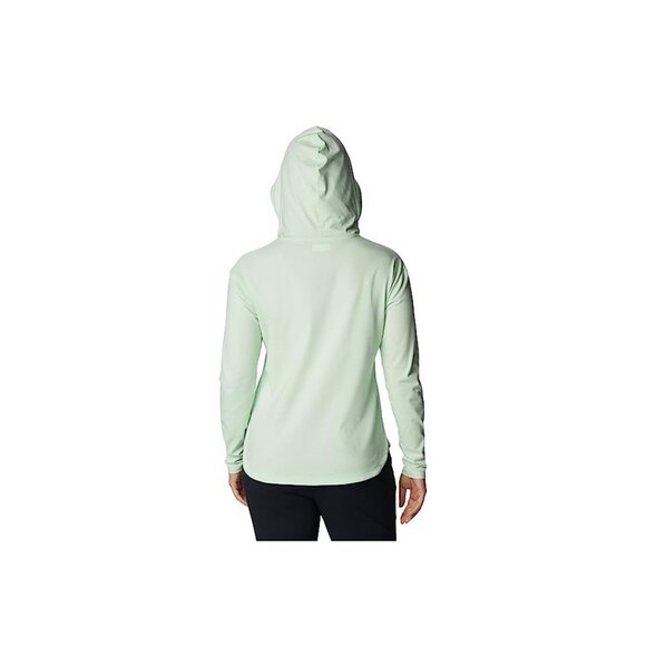 Columbia Women's Sun Trek Hooded Pullover Sz. M Green Lightweight Long Sleeve - Picture 9 of 11